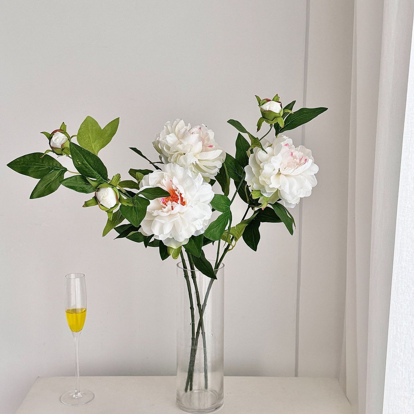 Chinese peony, Artificial Flower, 8Pcs a Pack