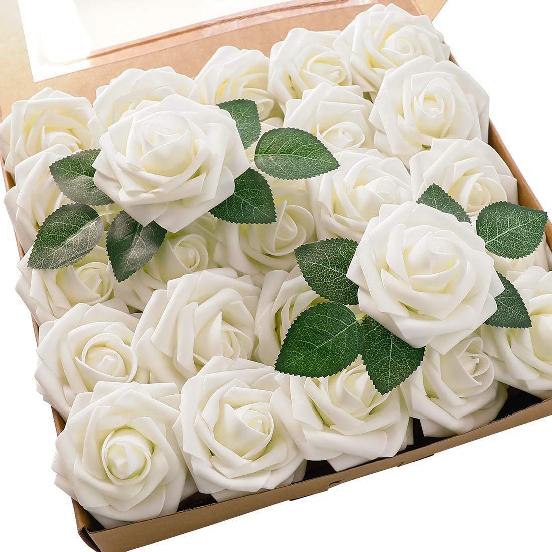 Artificial Rose Box Set, 50 Flowers per Box, 4Boxes/6Boxes, Suitable for Wedding and Celebration Decoration
