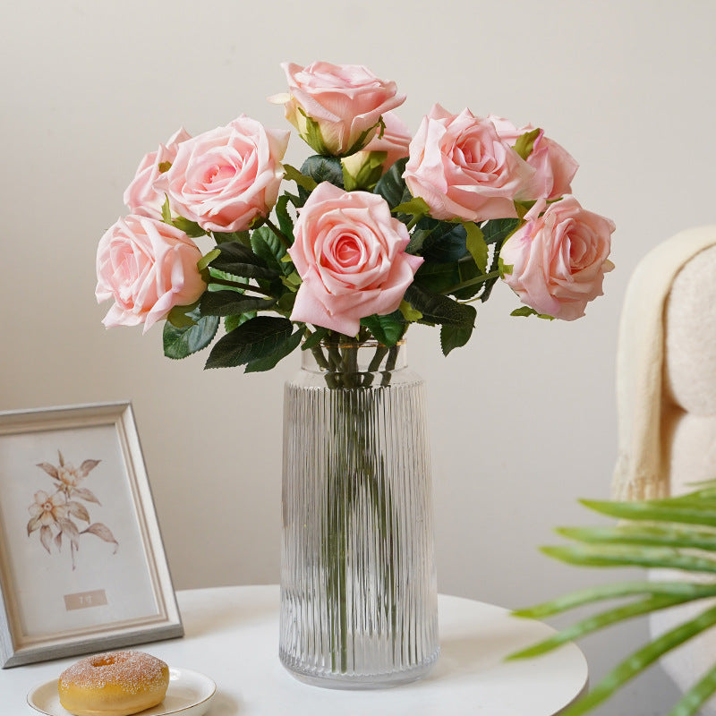 Double-petal rose, artificial flower, moisturizing touch