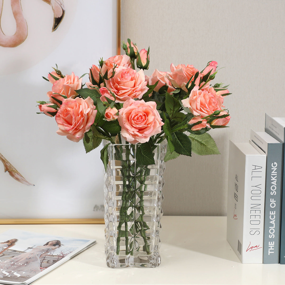 Rose, Artificial Flower, 6/12/36 Pcs