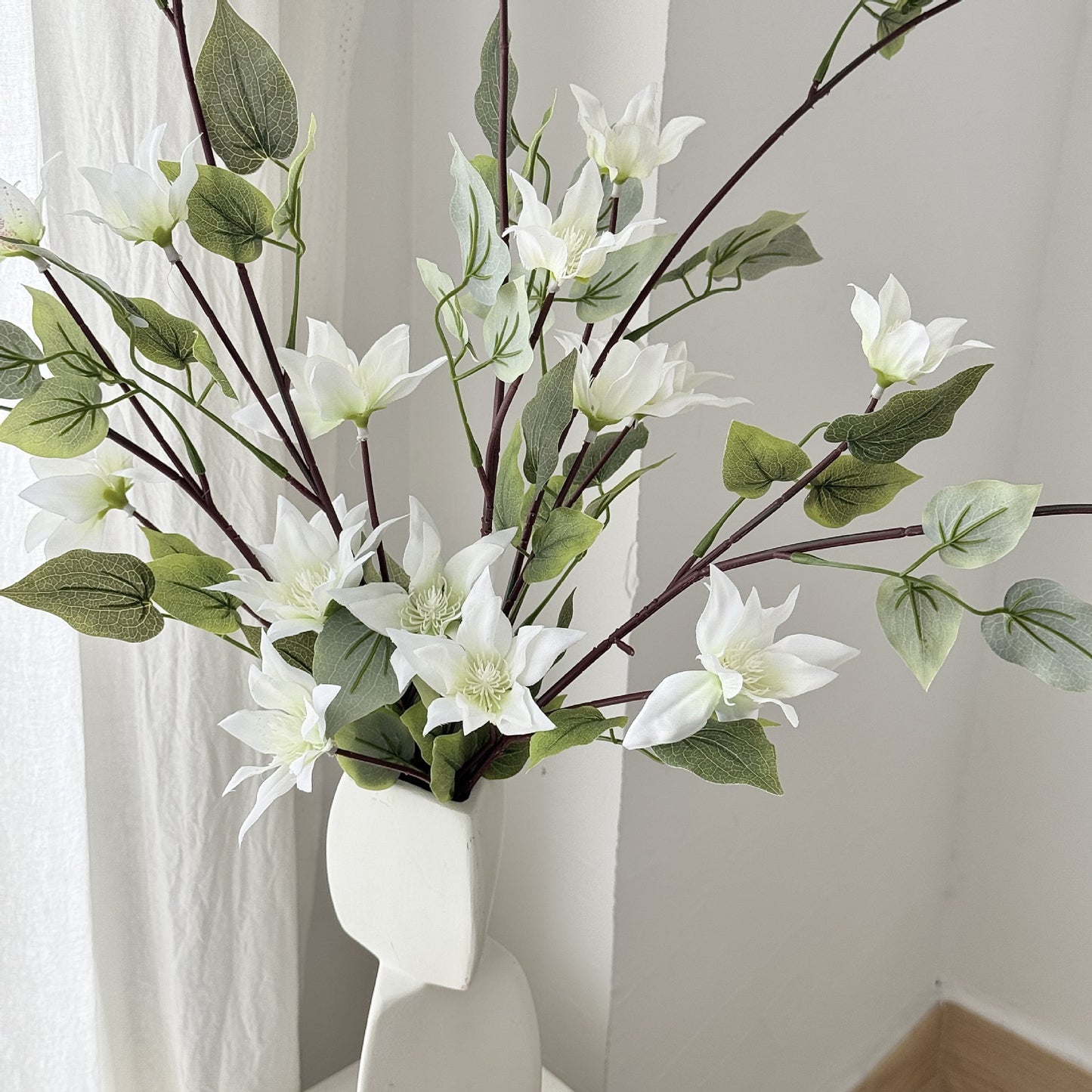 Clematis,Artificial Flower, Suitable for House Decoration, Package