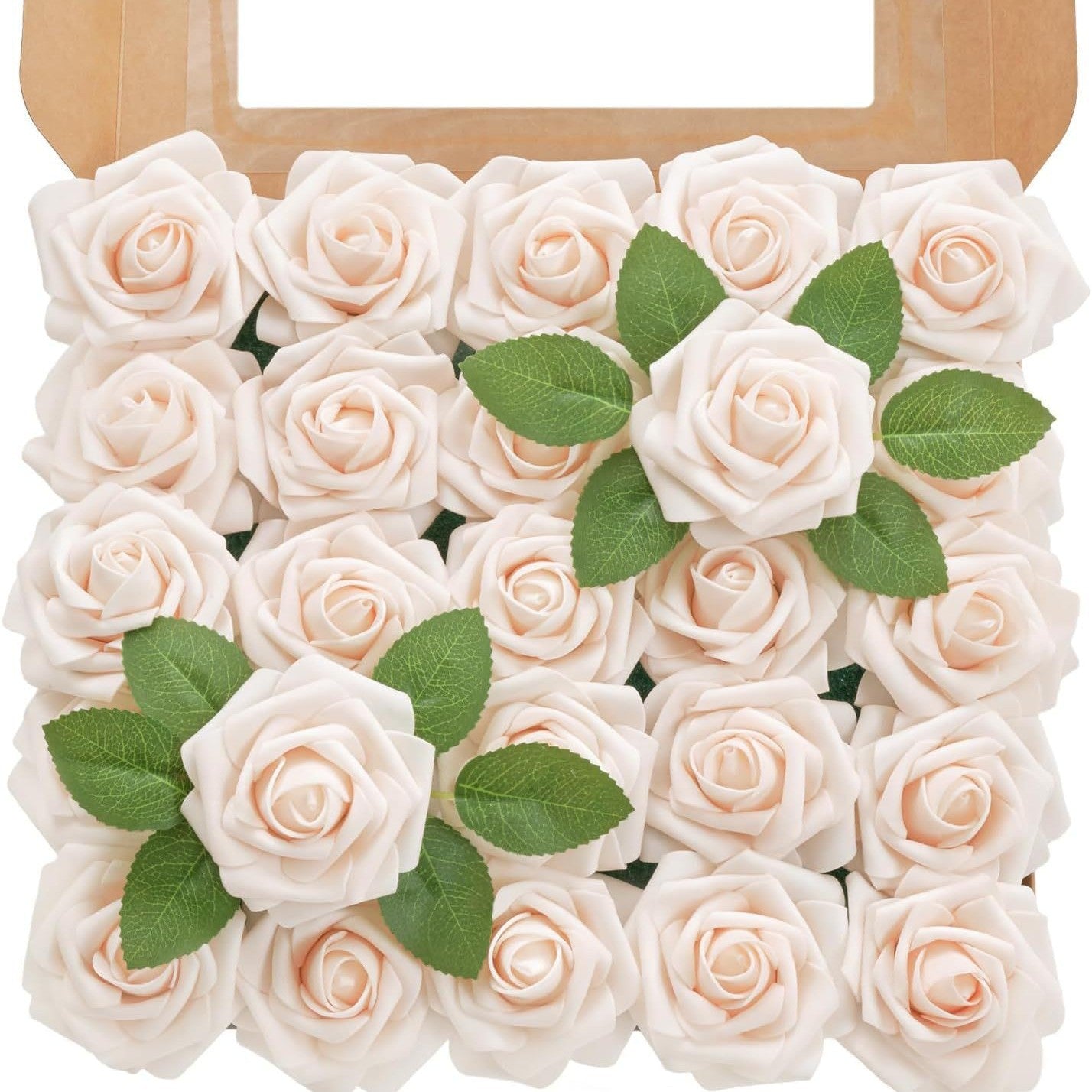 Artificial Rose Box Set, 50 Flowers per Box, 4Boxes/6Boxes, Suitable for Wedding and Celebration Decoration