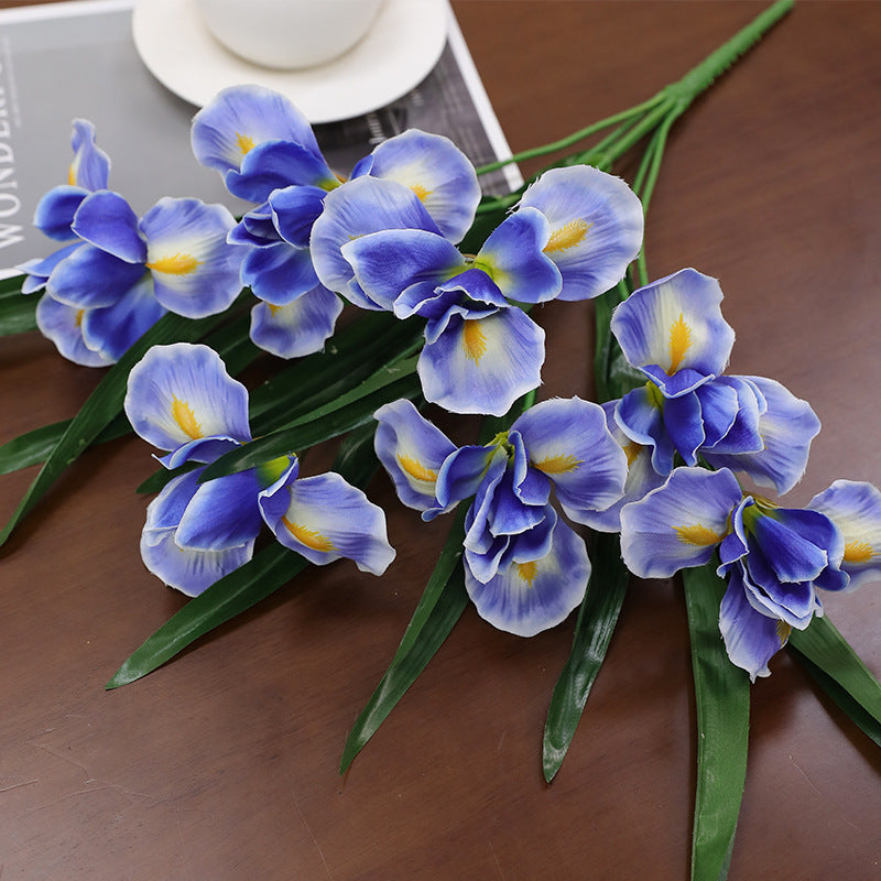 Iris, Artificial Flower, bouquet, Hotel and house decoration, 6/12/24 Pcs