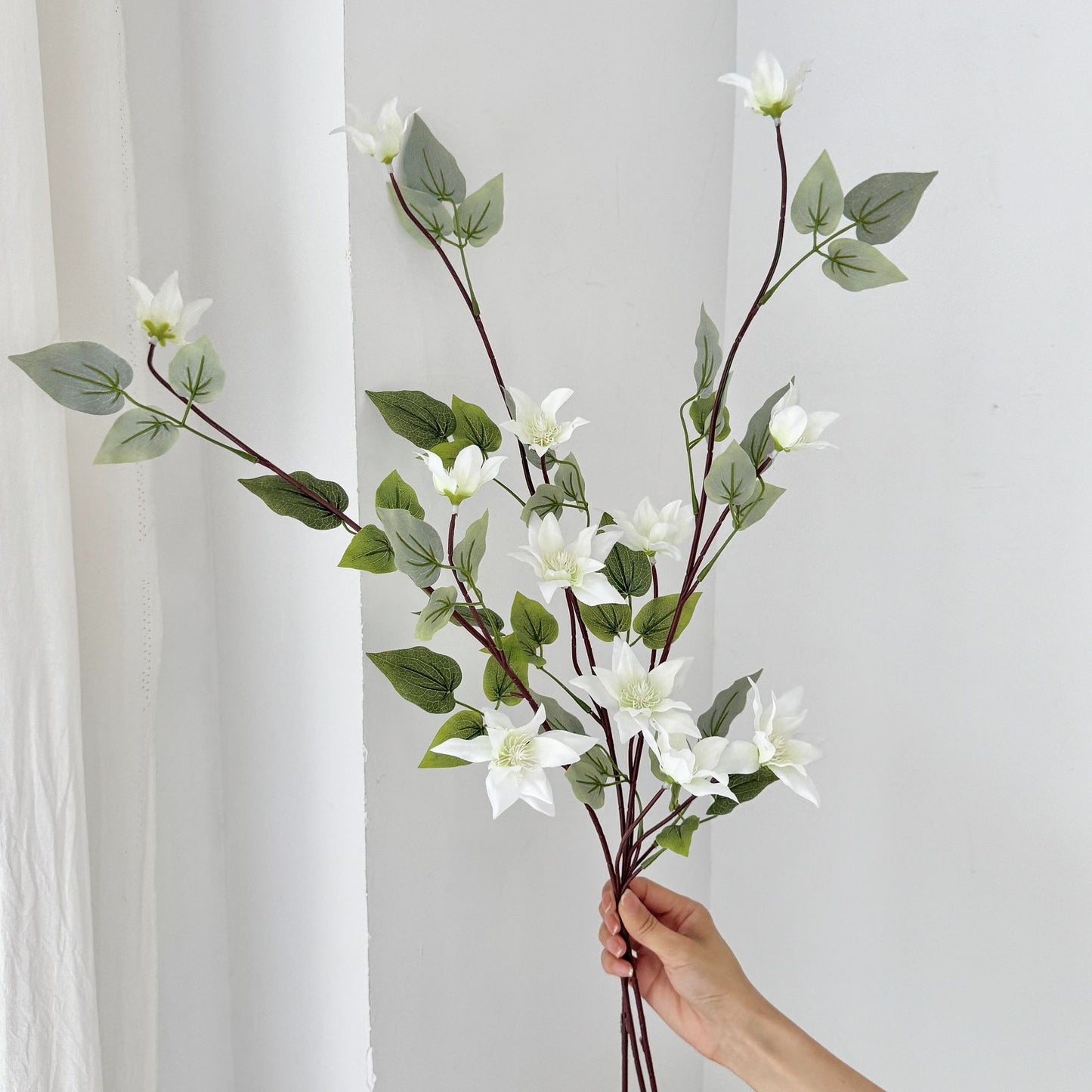 Clematis,Artificial Flower, Suitable for House Decoration, Package