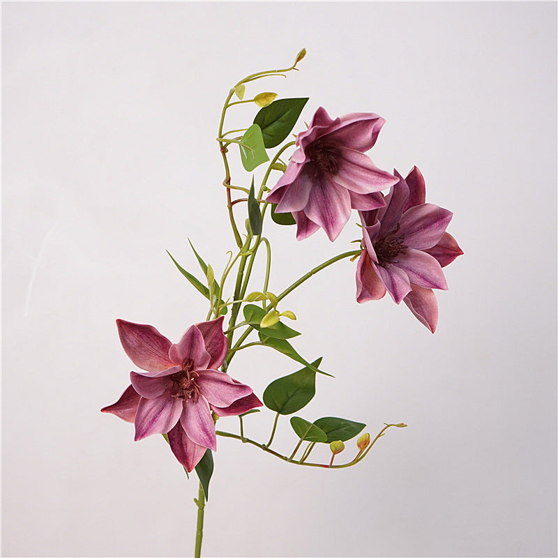 Clematis, Artificial flower, Vivid, 6Pcs/10Pcs/20Pcs a Pack