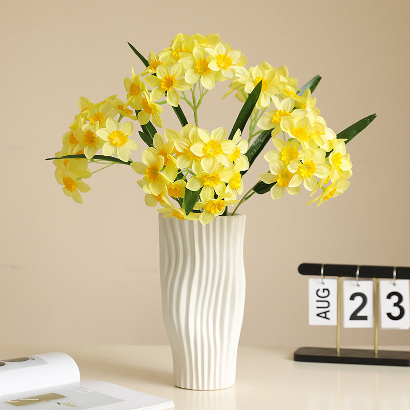Narcissus, daffodil bouquet, Artificial Flower, 6/12/24 Pcs