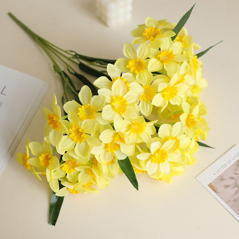 Narcissus, daffodil bouquet, Artificial Flower, 6/12/24 Pcs
