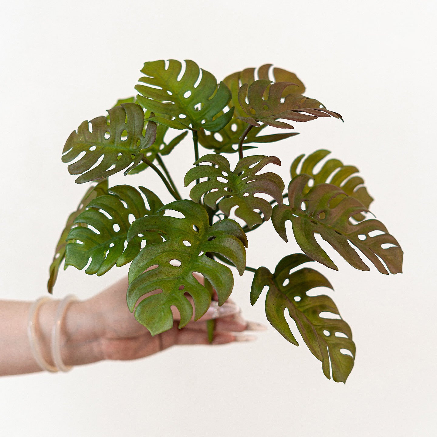 Monstera deliciosa, 12 leaves a bunch, Artificial Plant
