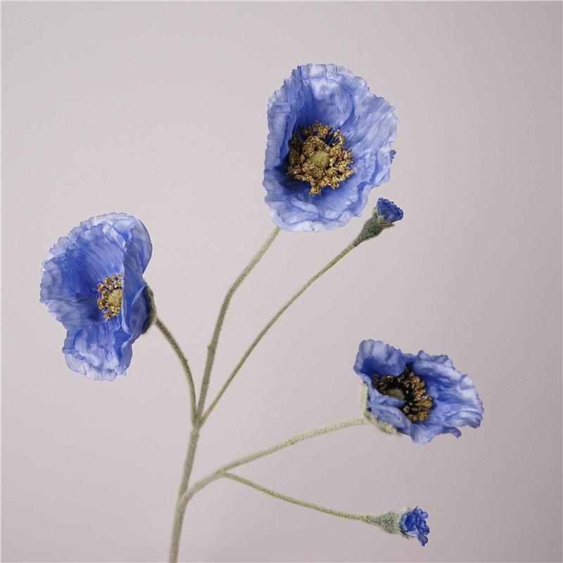 Poppy flower, Aritificial Flower,Papaver nudicaule, 6Pcs/12Pcs/24Pcs