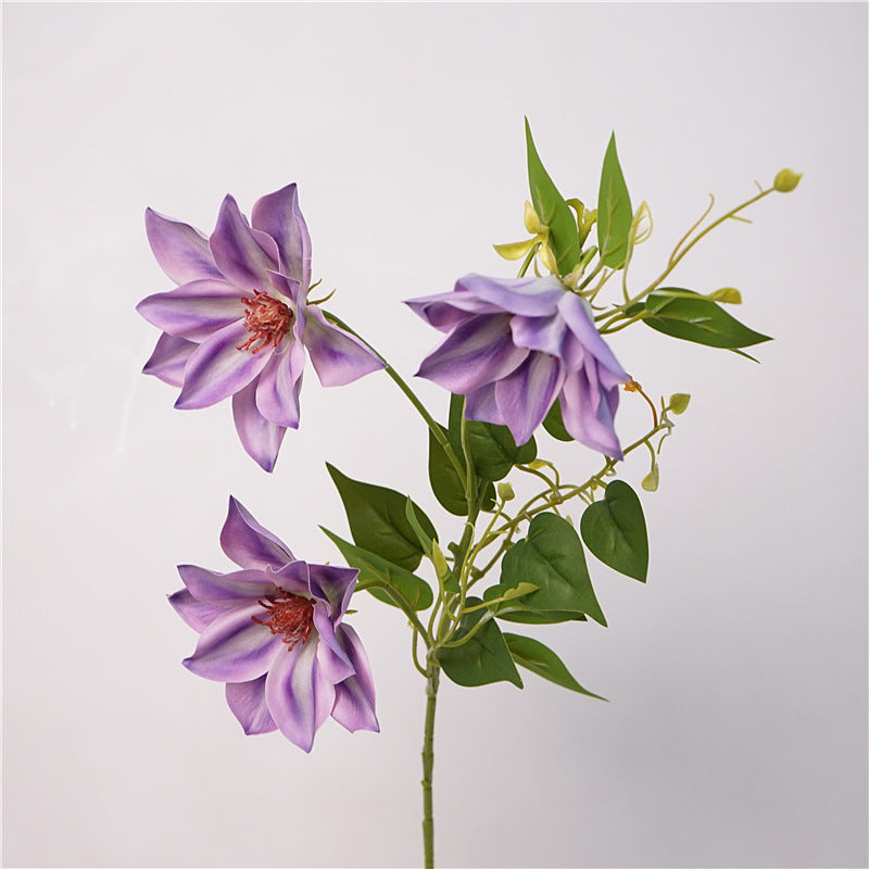 Clematis, Artificial flower, Vivid, 6Pcs/10Pcs/20Pcs a Pack
