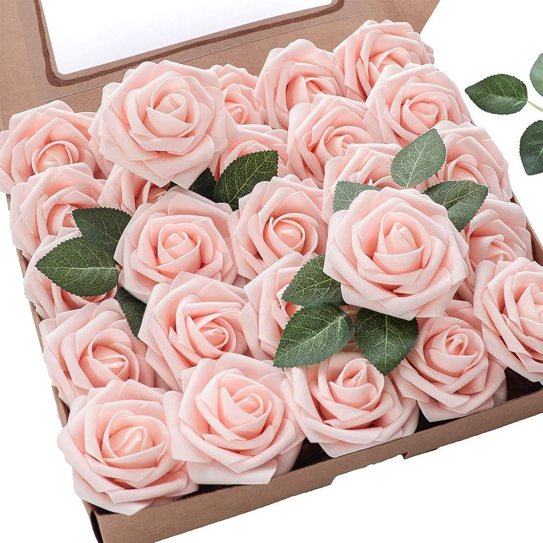 Artificial Rose Box Set, 50 Flowers per Box, 4Boxes/6Boxes, Suitable for Wedding and Celebration Decoration
