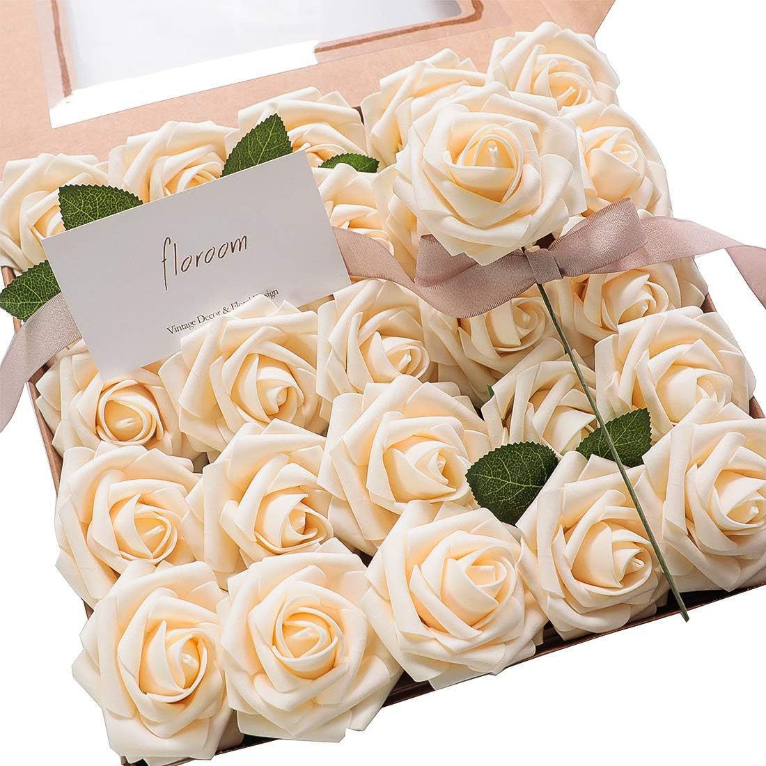 Artificial Rose Box Set, 50 Flowers per Box, 4Boxes/6Boxes, Suitable for Wedding and Celebration Decoration