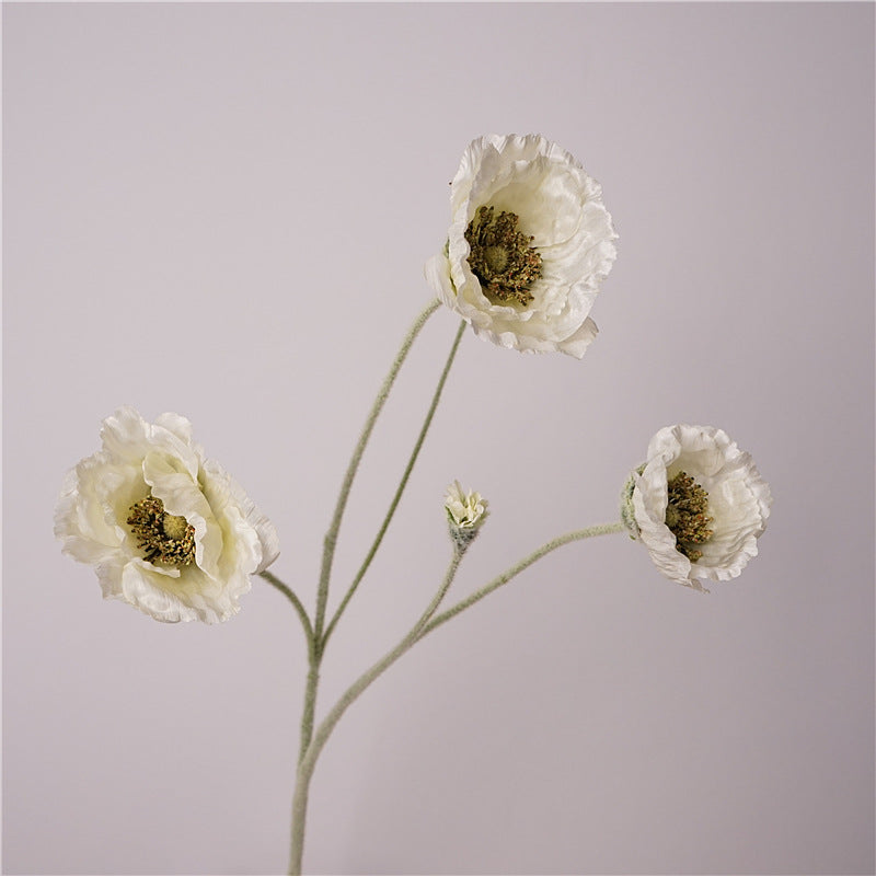 Poppy flower, Aritificial Flower,Papaver nudicaule, 6Pcs/12Pcs/24Pcs
