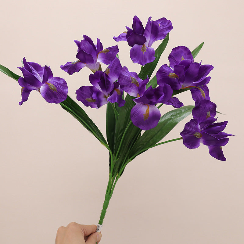 Iris, Artificial Flower, bouquet, Hotel and house decoration, 6/12/24 Pcs