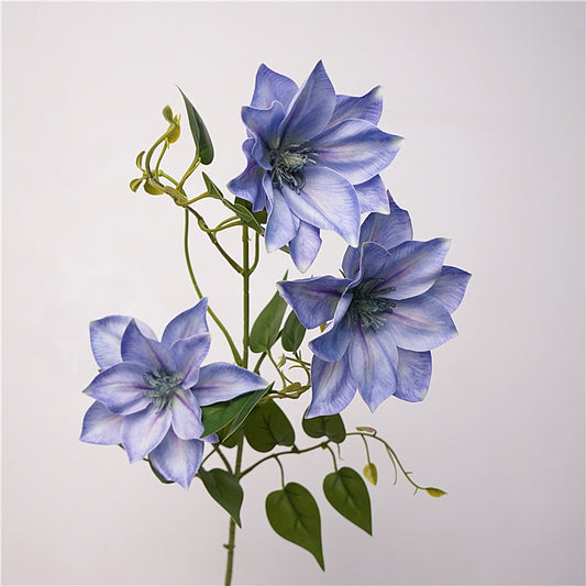 Clematis, artificial flower，Vivid