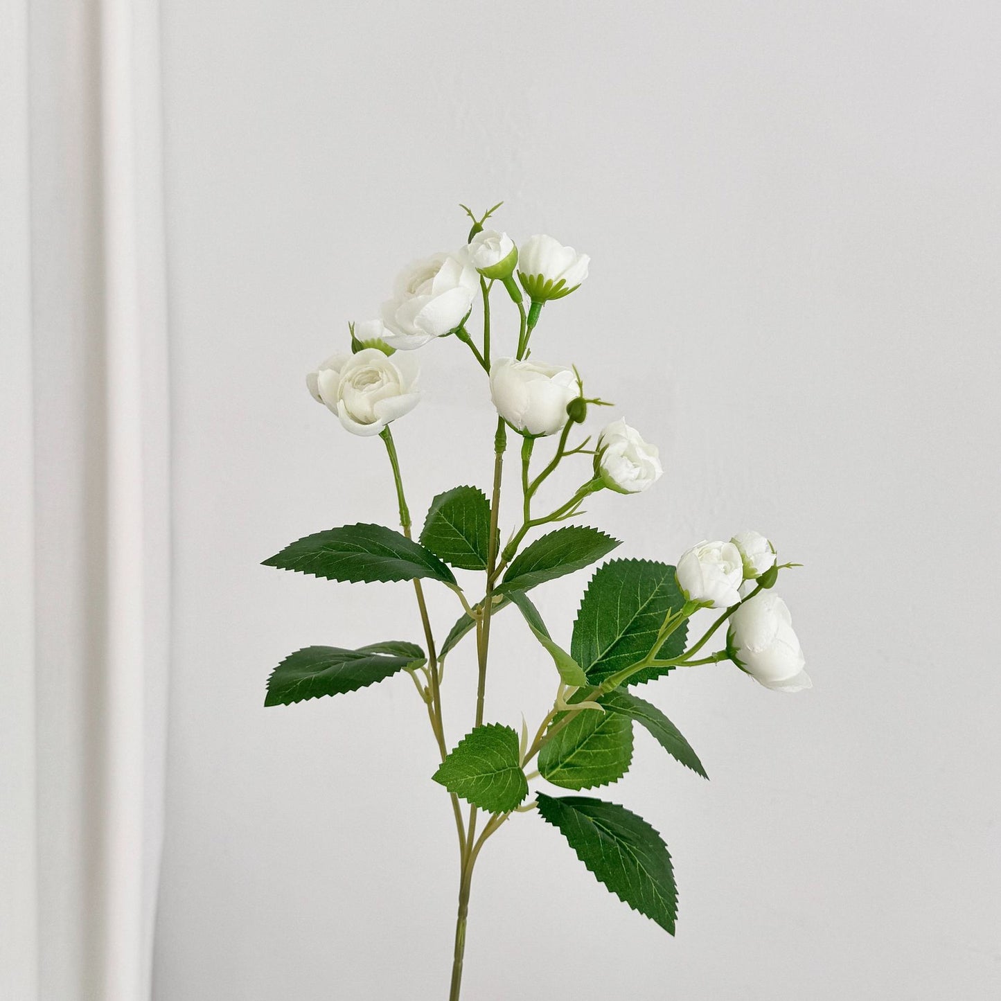 Small camellias, small tea buds, artificial flowers, 12 flowers per stem