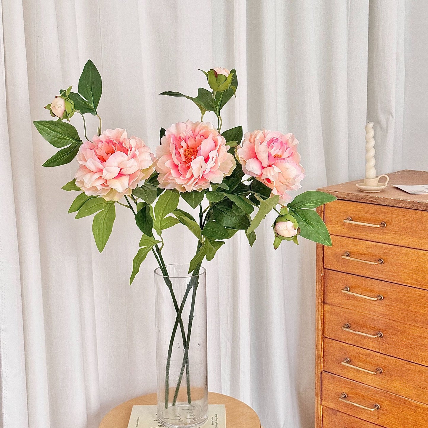 Chinese peony, Artificial Flower, 8Pcs a Pack