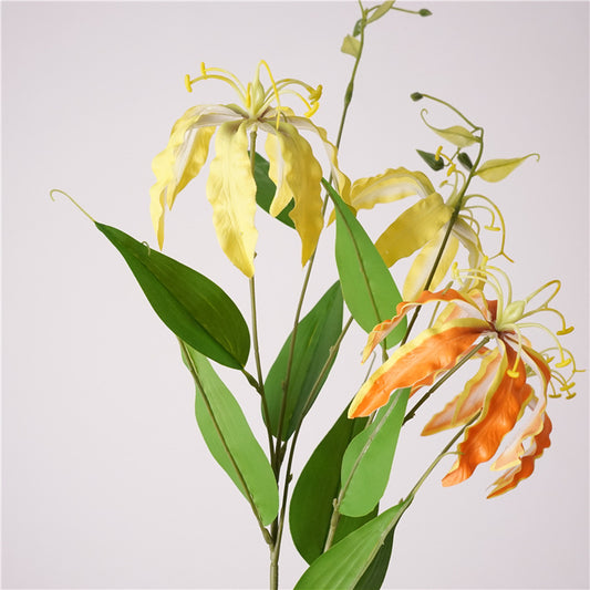 Flame lily, glory lily, Artificial Flower, 6Pcs/12Pcs/24Pcs