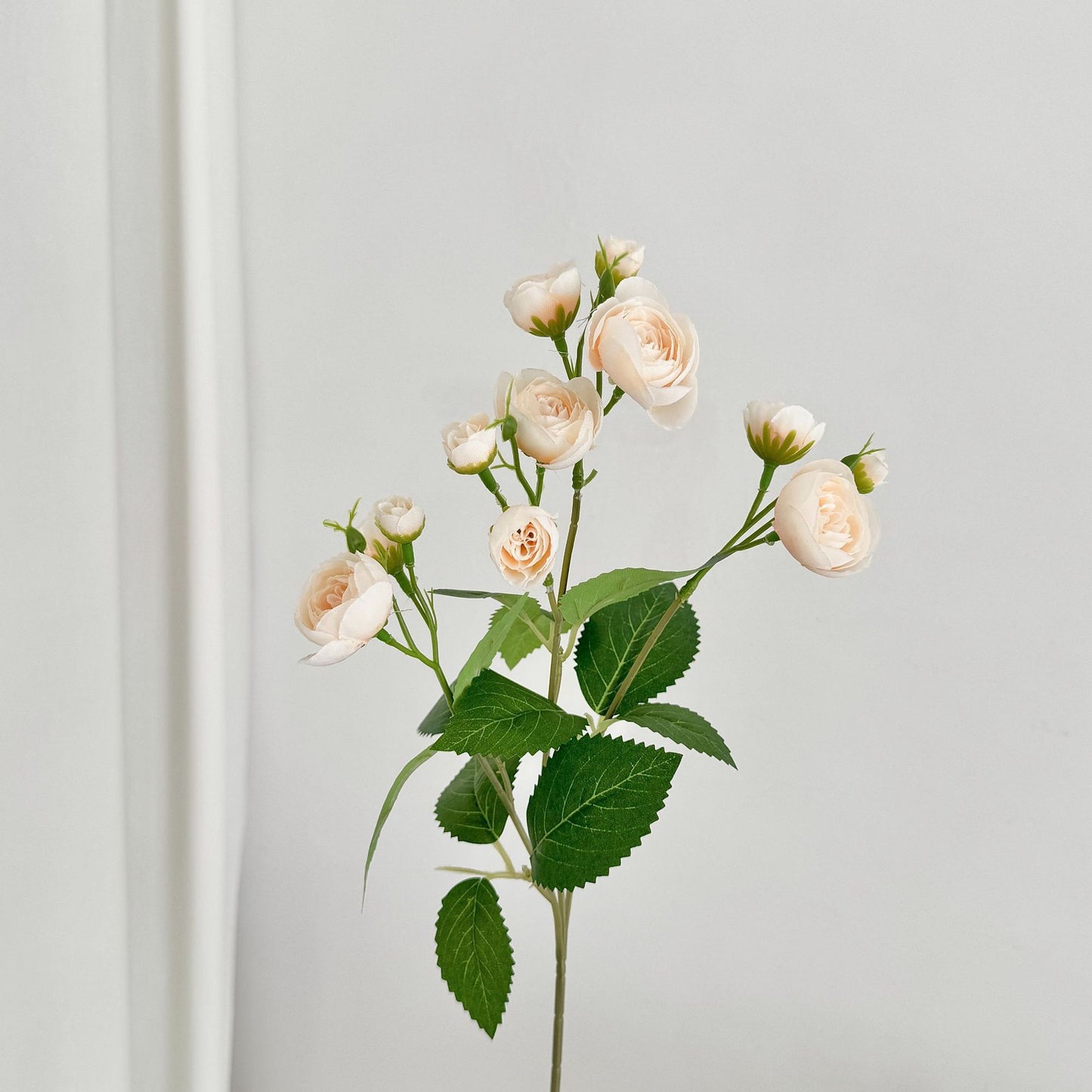 Small camellias, small tea buds, artificial flowers, 12 flowers per stem