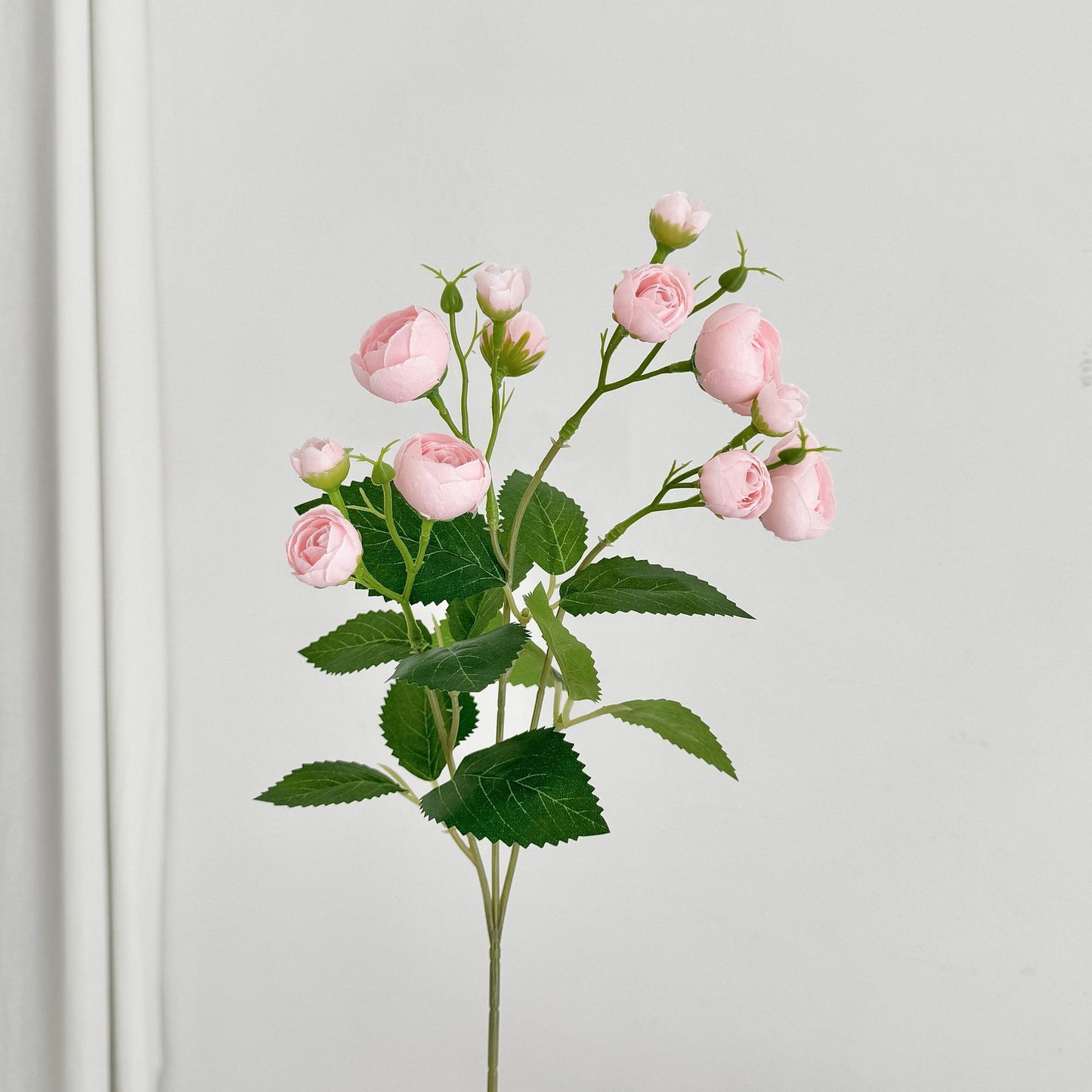 Small camellias, small tea buds, artificial flowers, 12 flowers per stem