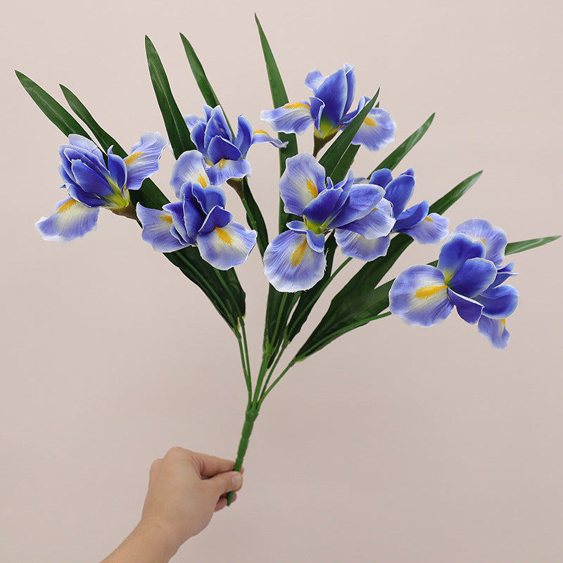 Iris, Artificial Flower, bouquet, Hotel and house decoration, 6/12/24 Pcs