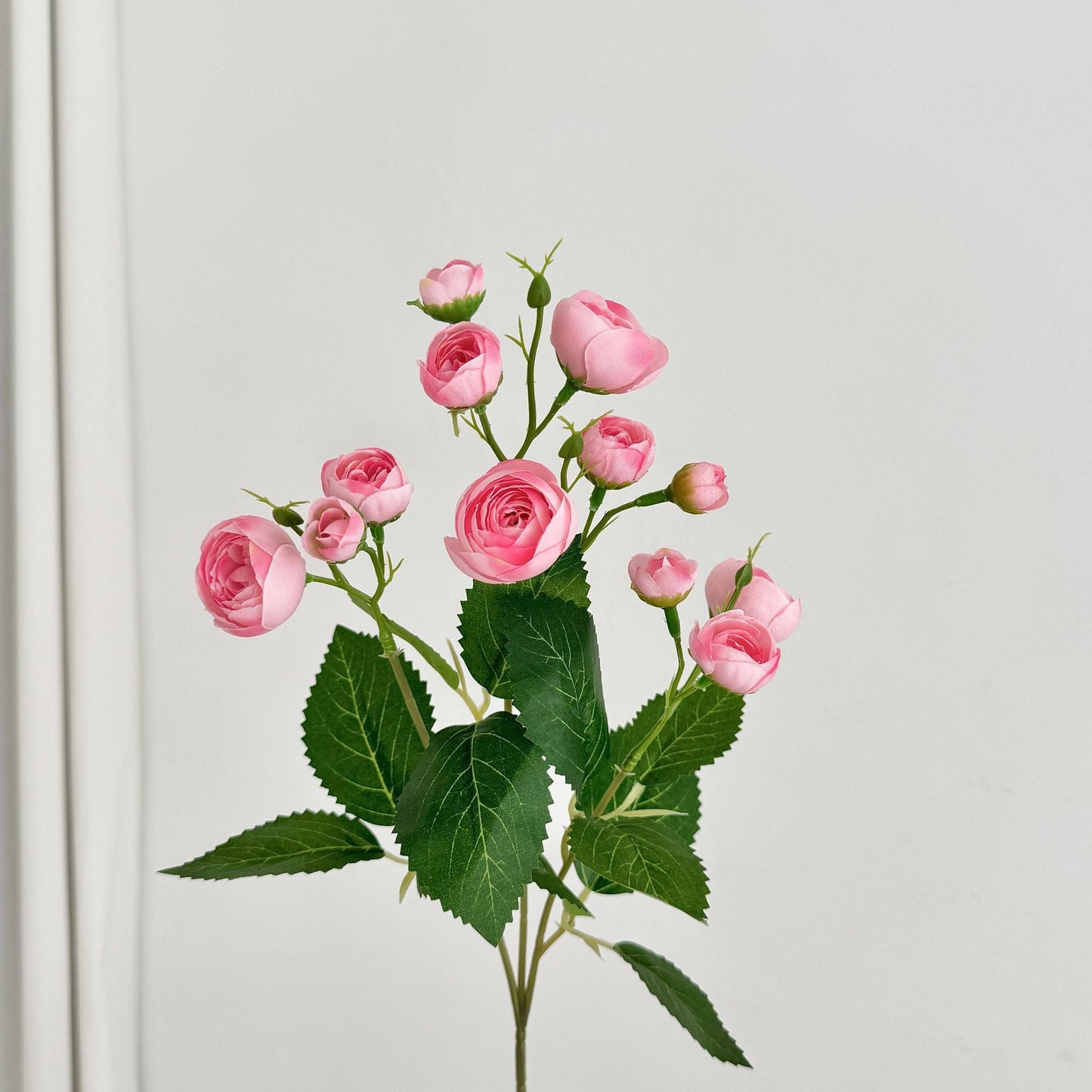 Small camellias, small tea buds, artificial flowers, 12 flowers per stem